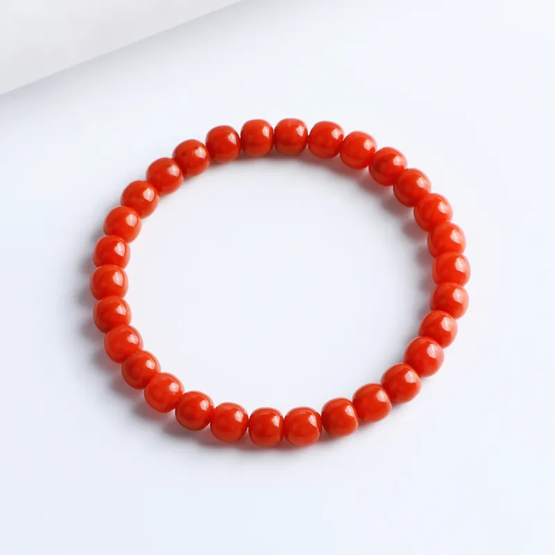Xifeng Building Southern Red Agate Fine Jade Bracelets Unisex-3