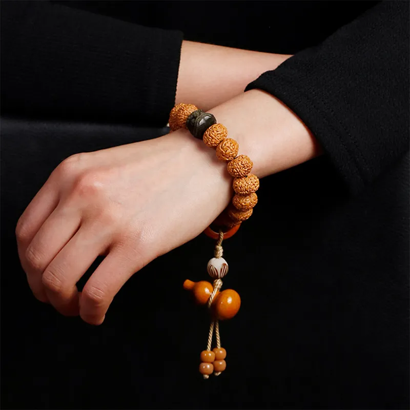 Xifeng Building King Kong Bodhi Seeds Bracelets Unisex-4