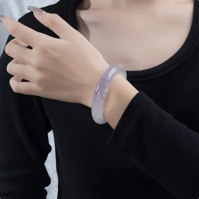 Xifeng Building Crystal Bangle Drifting Purple Women's-2