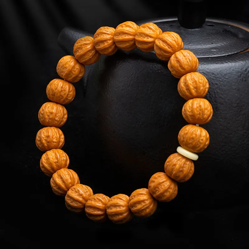 Xifeng Building Monkey Head Walnut Bracelets Unisex-4