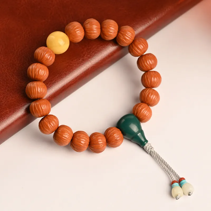 Xifeng Building Monkey Head Walnut Bracelets Unisex-3