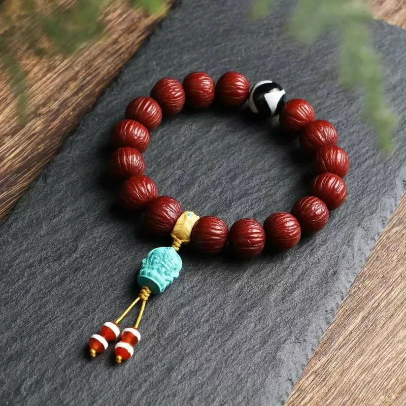 Xifeng Building Monkey Head Walnut Bracelets Unisex-2
