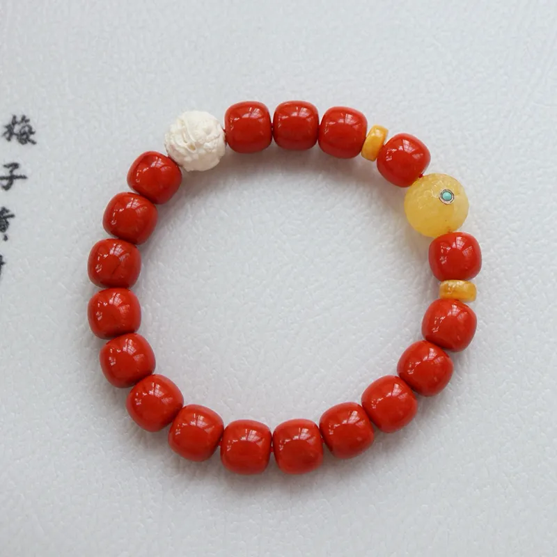 Xifeng Building Southern Red Agate Fine Jade Bracelets Unisex-4