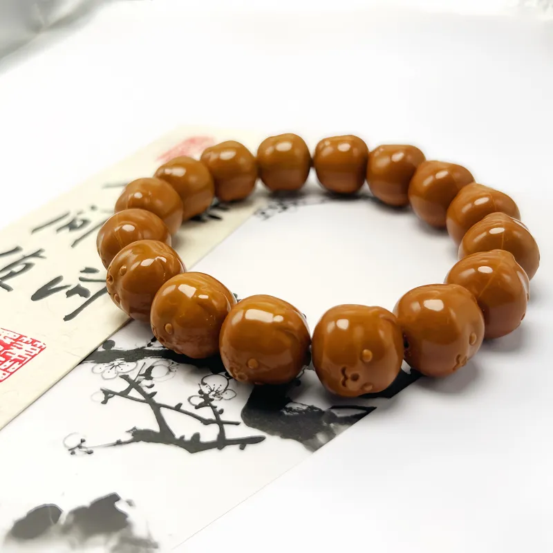 Xifeng Building Monkey Head Walnut Bracelets Unisex-4