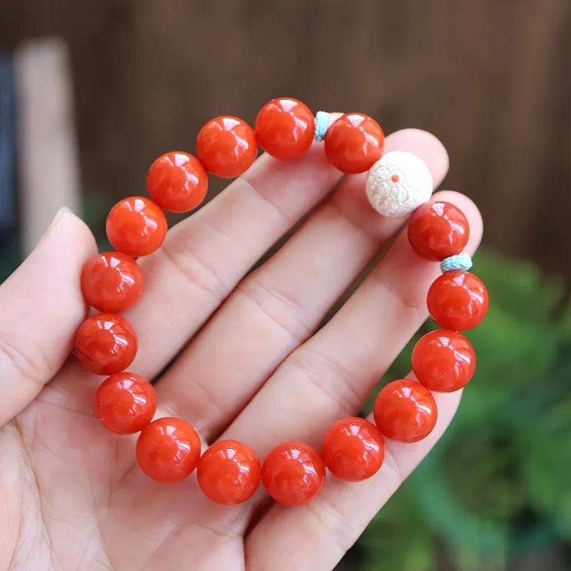 Xifeng Building Southern Red Agate Bracelets Unisex-3