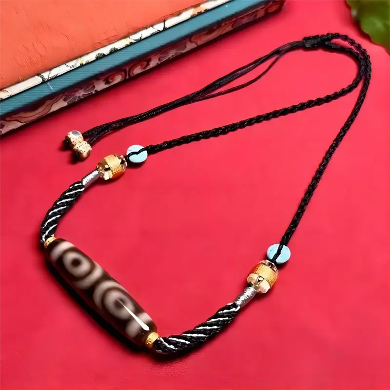 Xifeng Building Agate Jade Necklaces Unisex-2