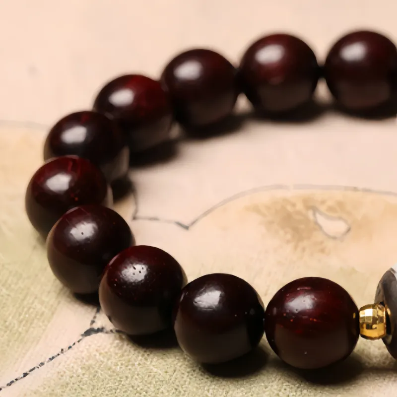 Xifeng Building Rosewood Bracelets Unisex-3