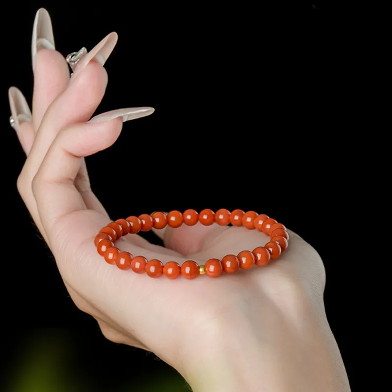 Xifeng Building Southern Red Agate Jade Bracelets Unisex-1