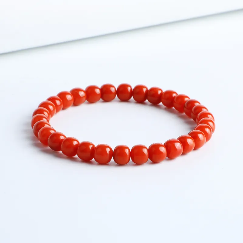 Xifeng Building Southern Red Agate Fine Jade Bracelets Unisex-1