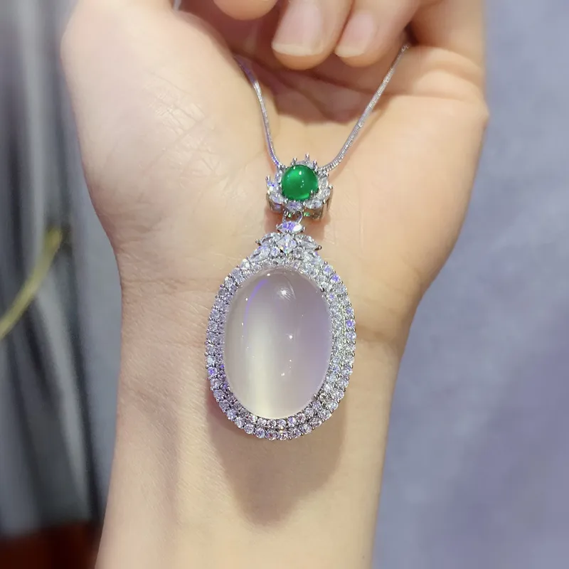 Xifeng Building Chalcedony Pendants Women's-1