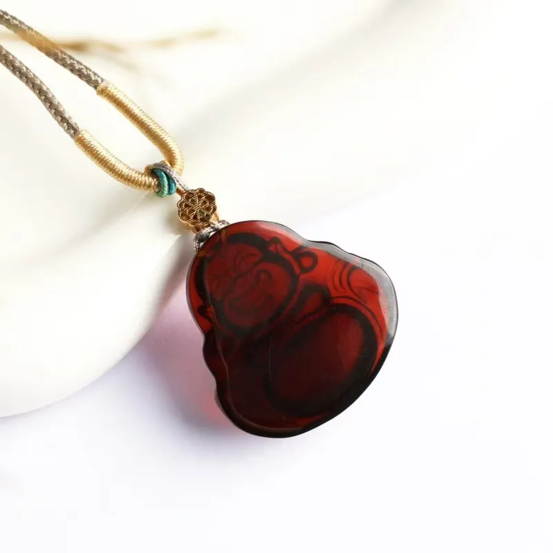 Xifeng Building Amber Necklaces Unisex-1