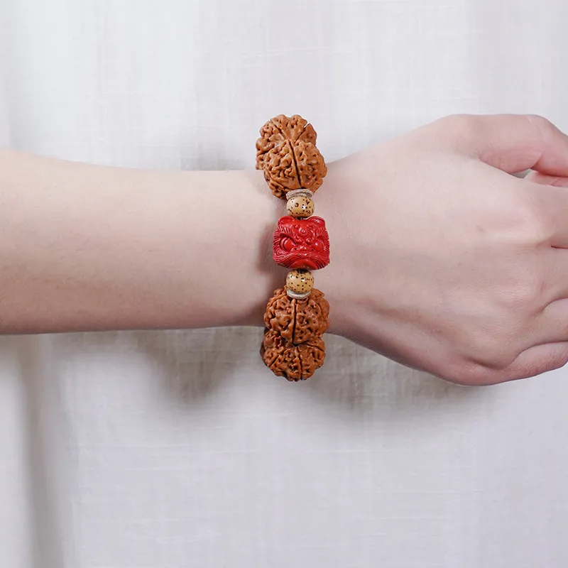 Xifeng Building King Kong Bodhi Seeds Bracelets Unisex-3