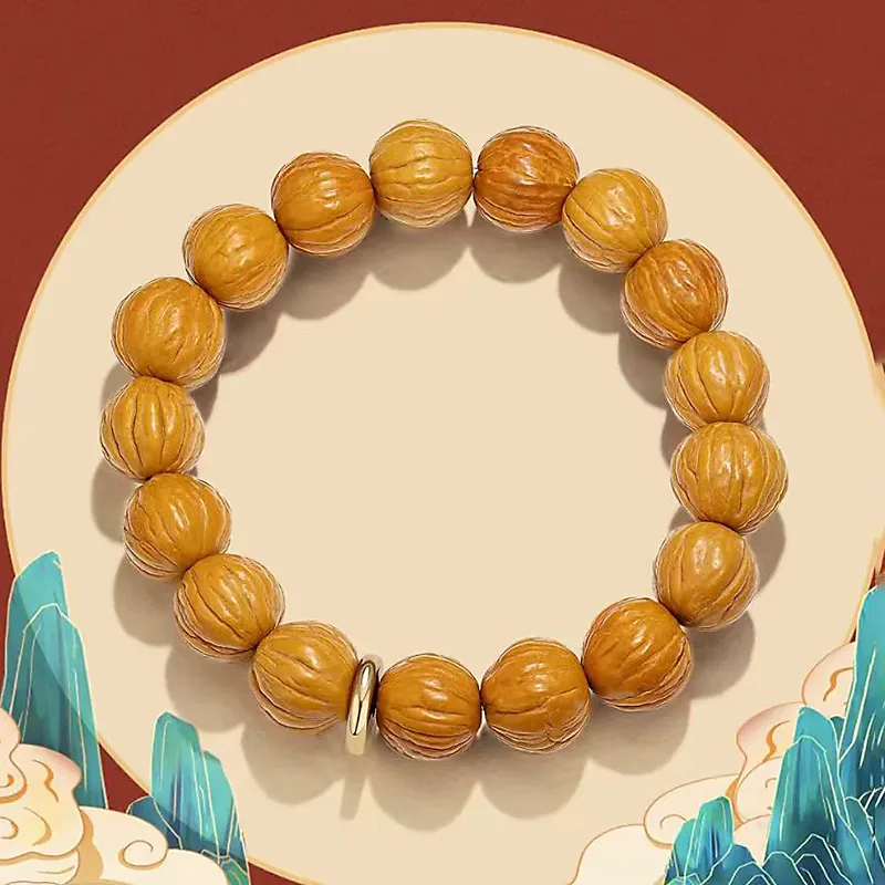 Xifeng Building Monkey Head Walnut Bracelets Unisex-2