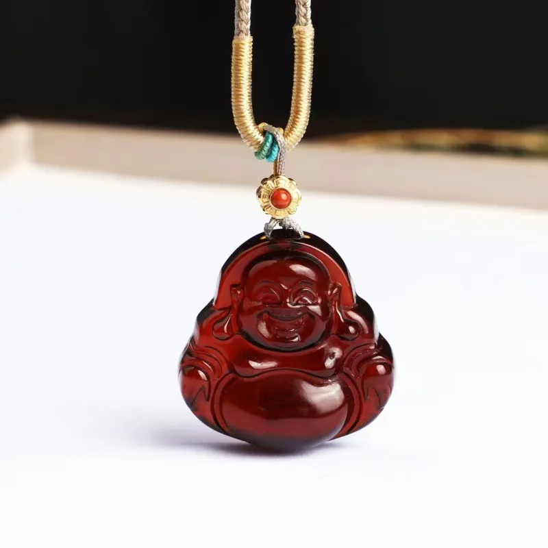 Xifeng Building Amber Necklaces Unisex-4