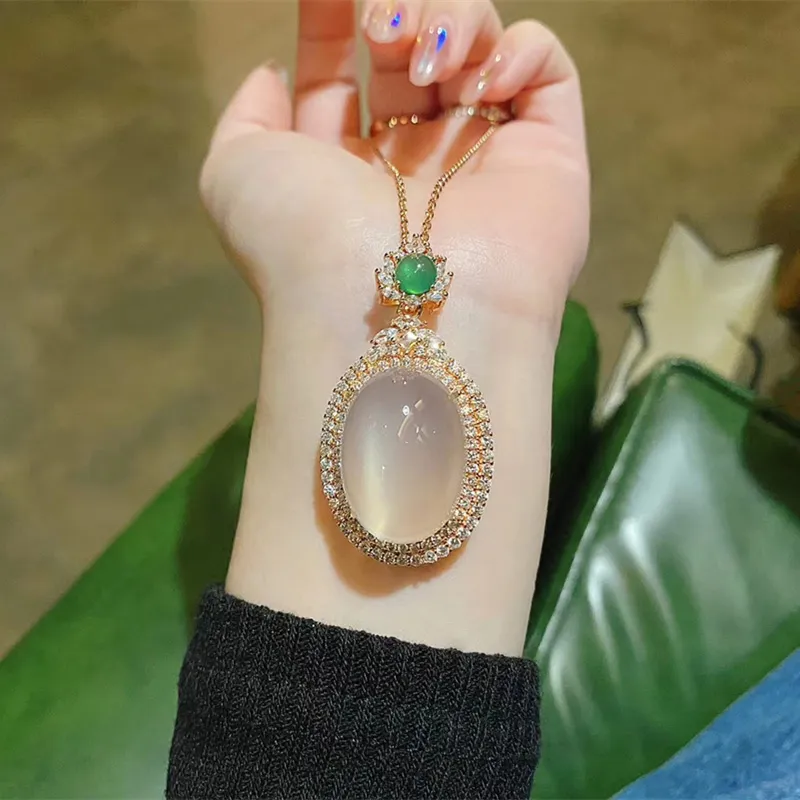 Xifeng Building Chalcedony Pendants Women's-5