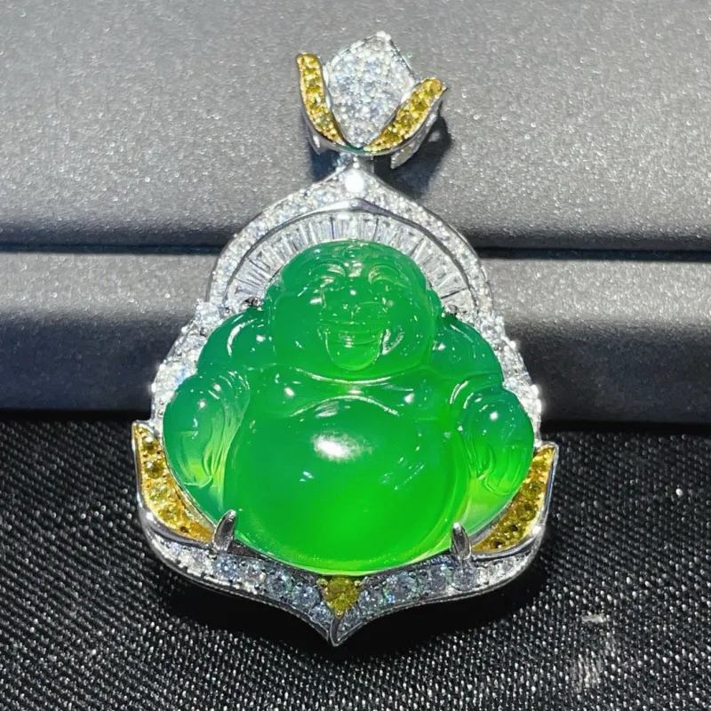 Xifeng Building Chalcedony Jade Pendants Unisex-8