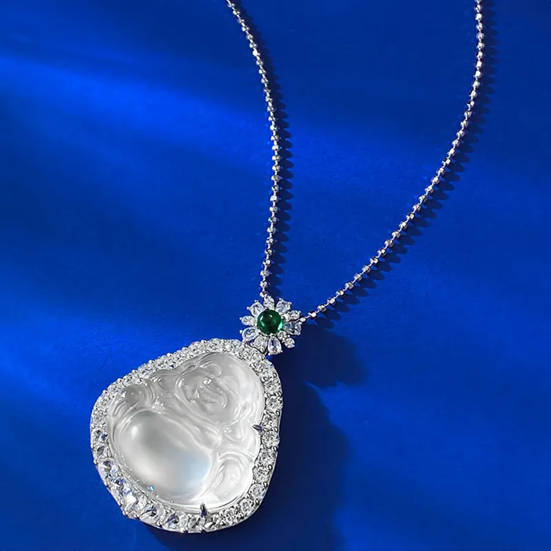Xifeng Building Chalcedony Necklaces Women's-4