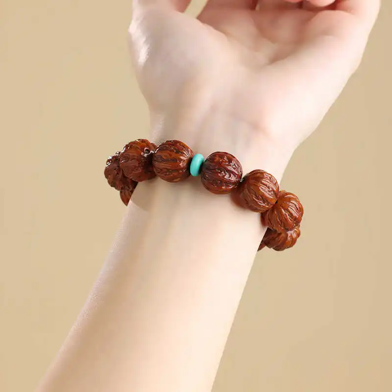 Xifeng Building Monkey Head Walnut Bracelets Unisex-5