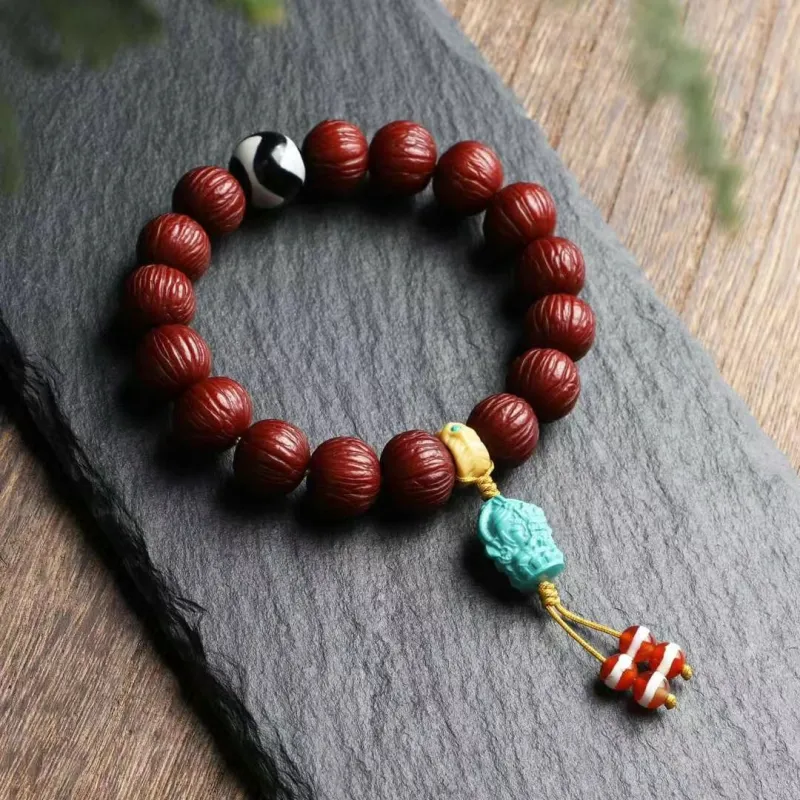 Xifeng Building Monkey Head Walnut Bracelets Unisex-3