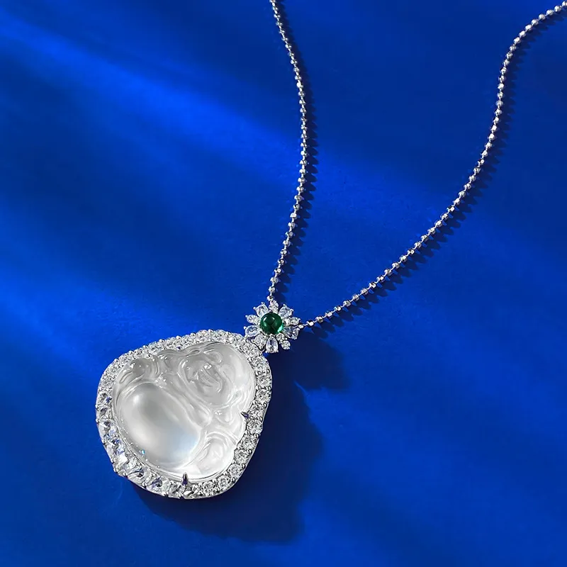 Xifeng Building Chalcedony Necklaces Women's-2