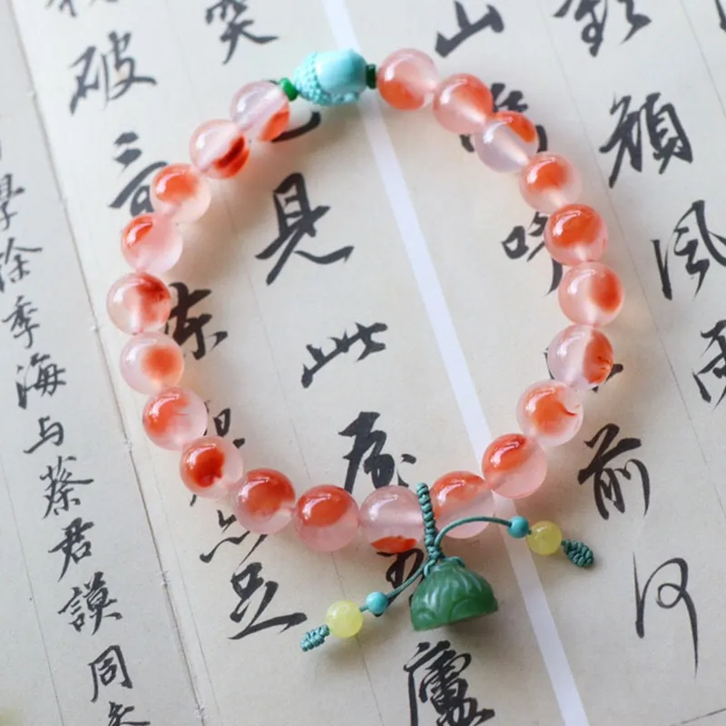Xifeng Building Southern Red Agate Bracelets Unisex-3