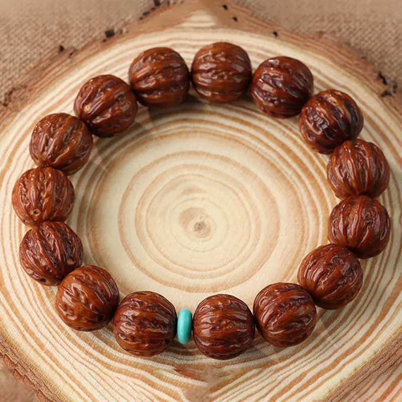 Xifeng Building Monkey Head Walnut Bracelets Unisex-4