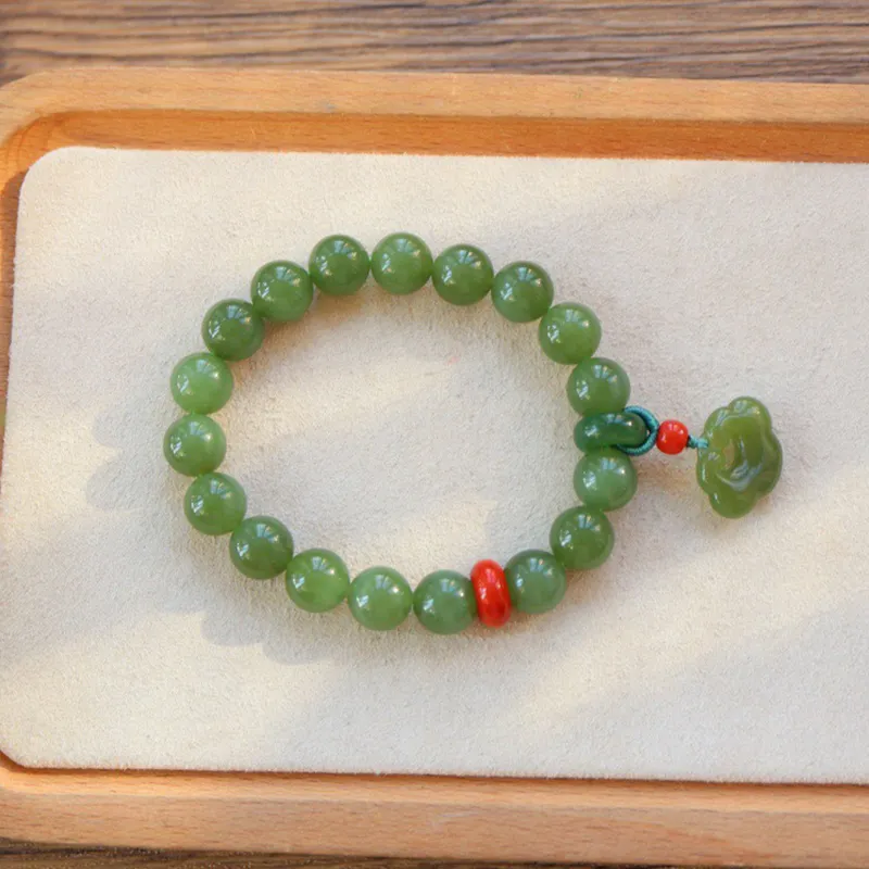 Xifeng Building Hetian Jade Bracelets Jasper Unisex-3