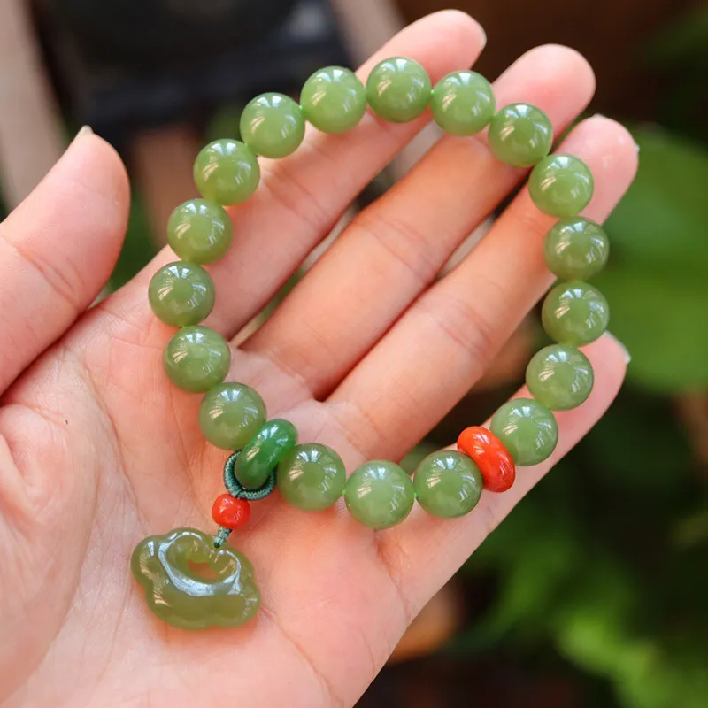 Xifeng Building Hetian Jade Bracelets Jasper Unisex-1