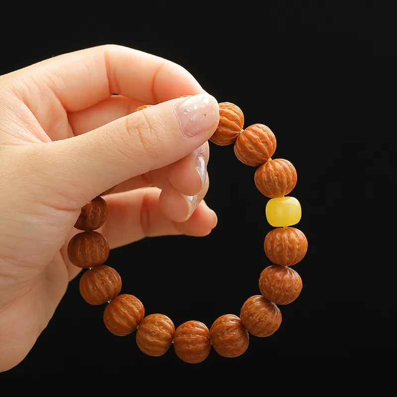 Xifeng Building Monkey Head Walnut Bracelets Unisex-3
