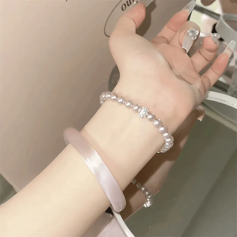 Xifeng Building Glass Cat Eye Bangles Women's-9