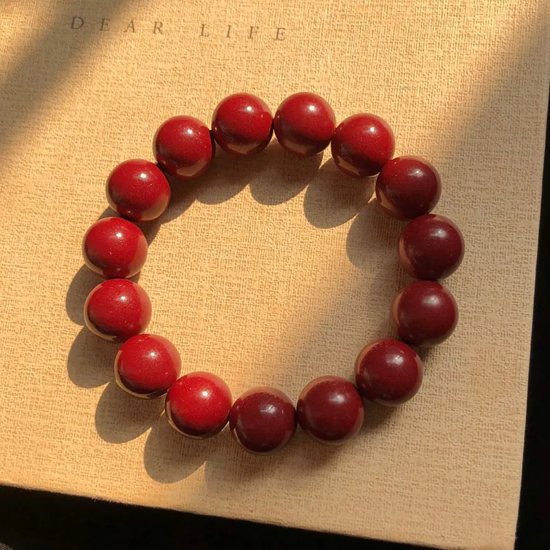 Xifeng Building Cinnabar Jade Bracelets Unisex-2