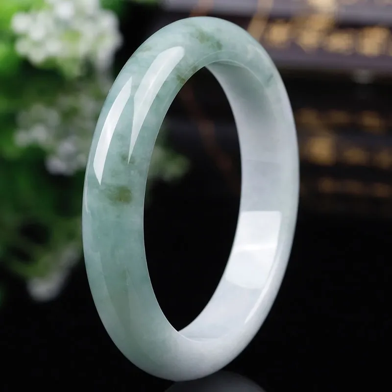 Xifeng Building Bean Type Jadeite Bangles Women's-2