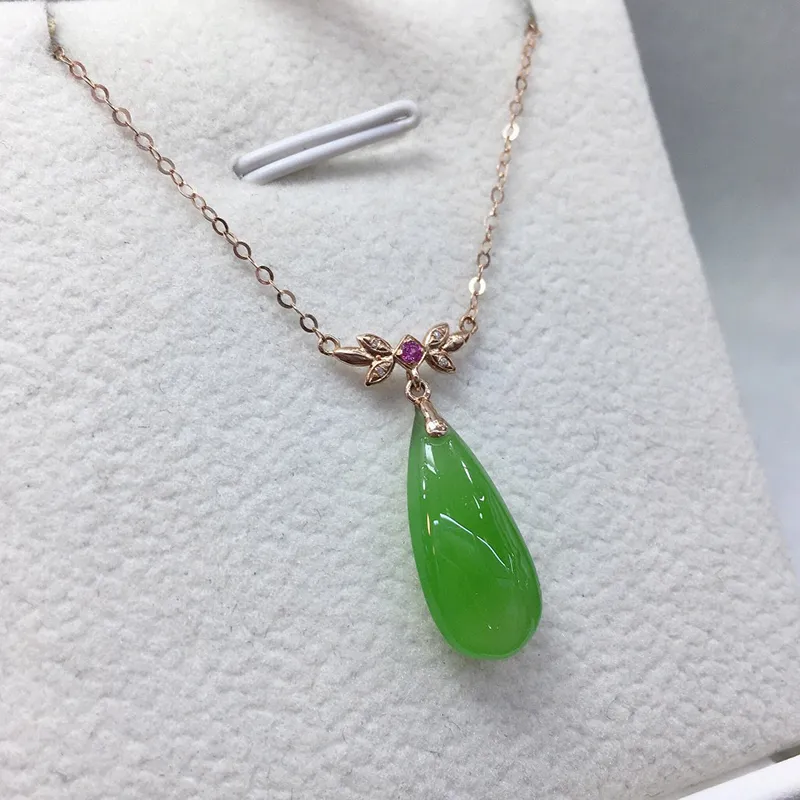 Xifeng Building Hetian Jade Necklaces Jasper Women's-2