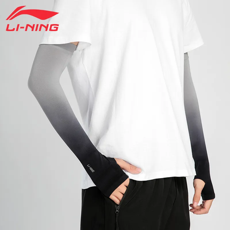 LiNing Road Bike Mountain Riding Gear Cycling Arm Warmers Outdoor Sports Running Travel Long Sleeve Unisex Polyamide-6