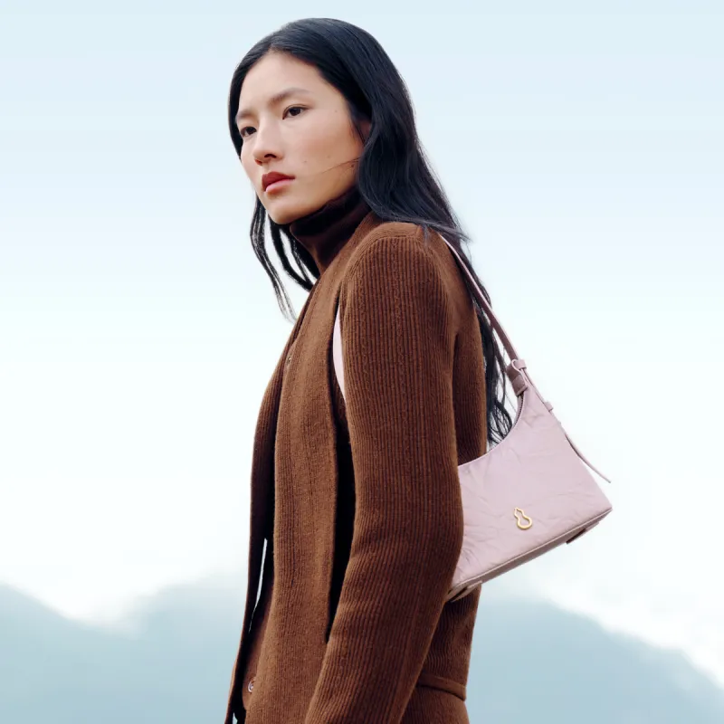 BAMPO Top Grain Cow Leather Underarm Shoulder Bag, Crossbody Bag Women's Multicolor-6