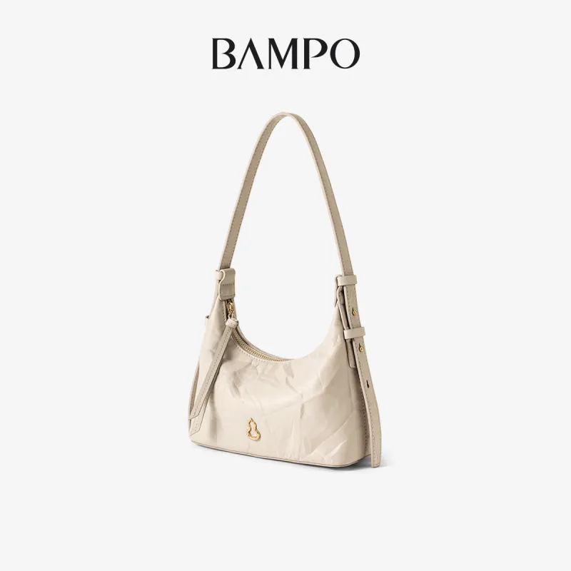 BAMPO Top Grain Cow Leather Underarm Shoulder Bag, Crossbody Bag Women's Multicolor-1