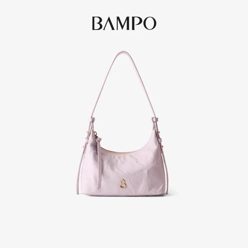BAMPO Top Grain Cow Leather Underarm Shoulder Bag, Crossbody Bag Women's Multicolor-5