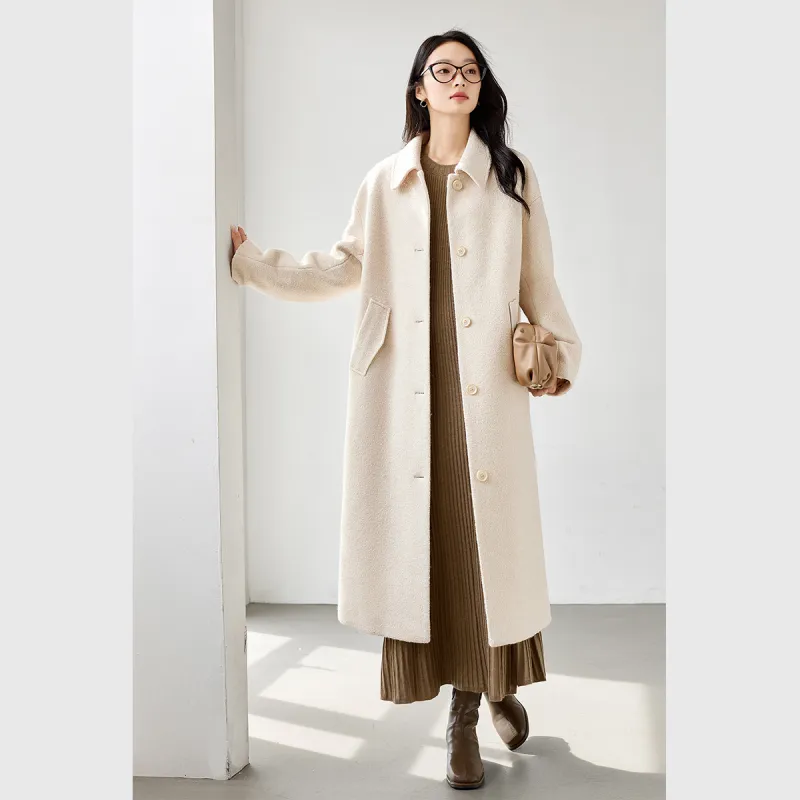 VIMLY Coats Women's Apricot-1