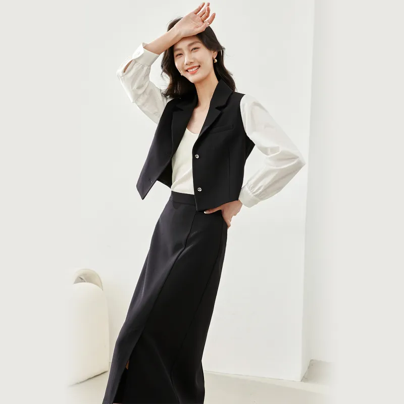 VIMLY Business Suits Women's Black-2