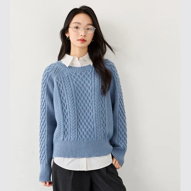 VIMLY Sweater Women's Dusty Blue-3