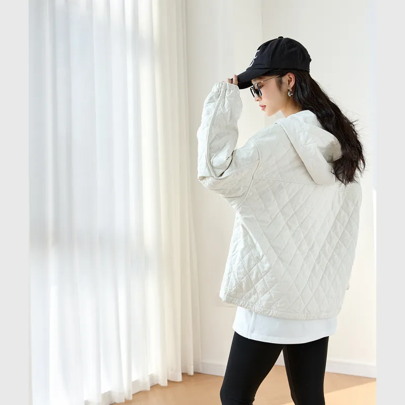 VIMLY Puffer Jacket Women's Apricot-6