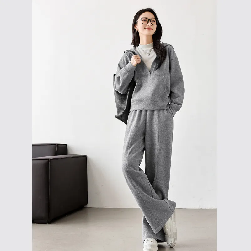 VIMLY Casual Suits Women's Gray-2