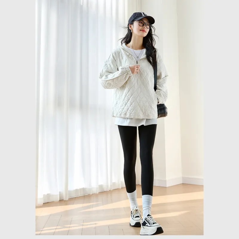 VIMLY Puffer Jacket Women's Apricot-2