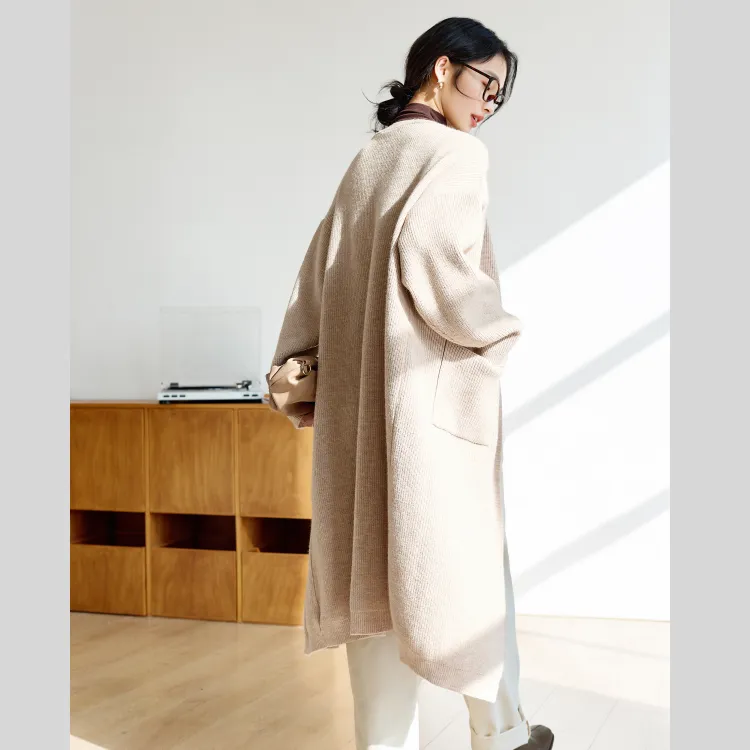 VIMLY Sweaters Women's Oat-5
