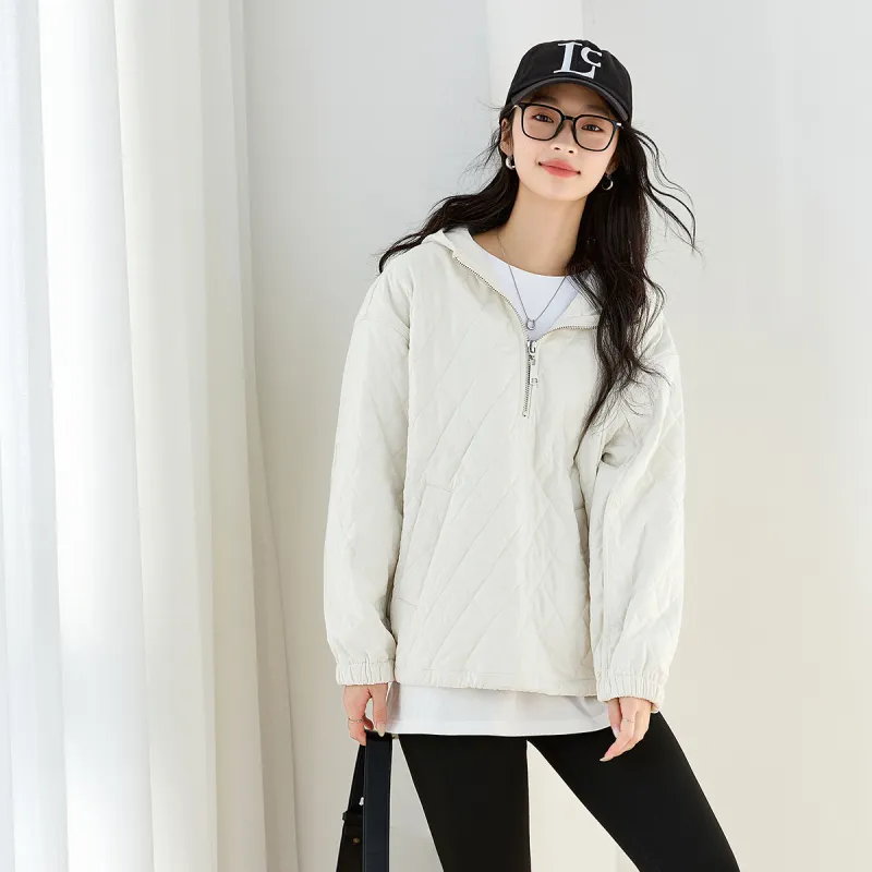 VIMLY Puffer Jacket Women's Apricot-1