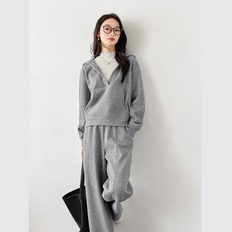 VIMLY Casual Suits Women's Gray-4