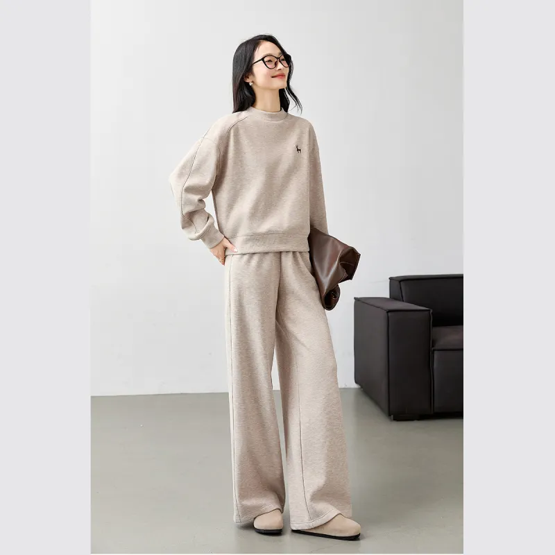 VIMLY Casual Suit Women's Apricot-2