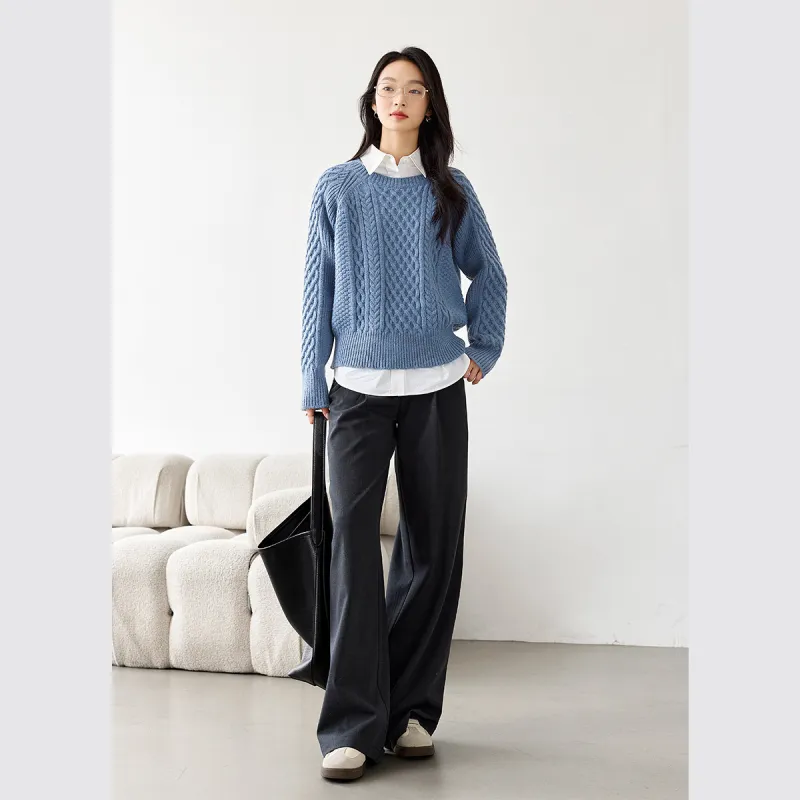 VIMLY Sweater Women's Dusty Blue-2