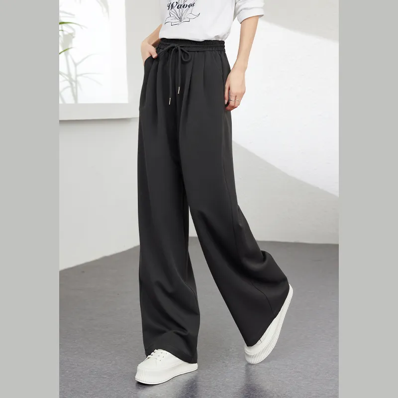 VIMLY Casual Pants Women's Moon Rock Gray-2