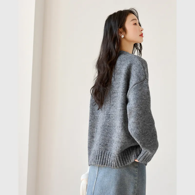 VIMLY Sweaters Women's Gray-6